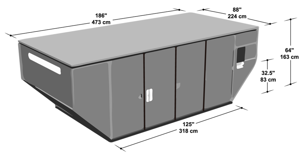 AMF shipping container