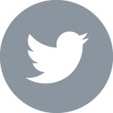 Twitter logo in a circle