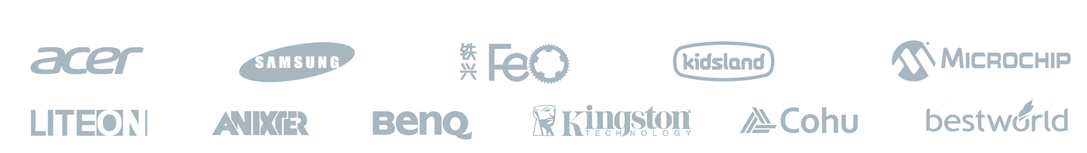 Logos of Dimerco's contract logistics partners
